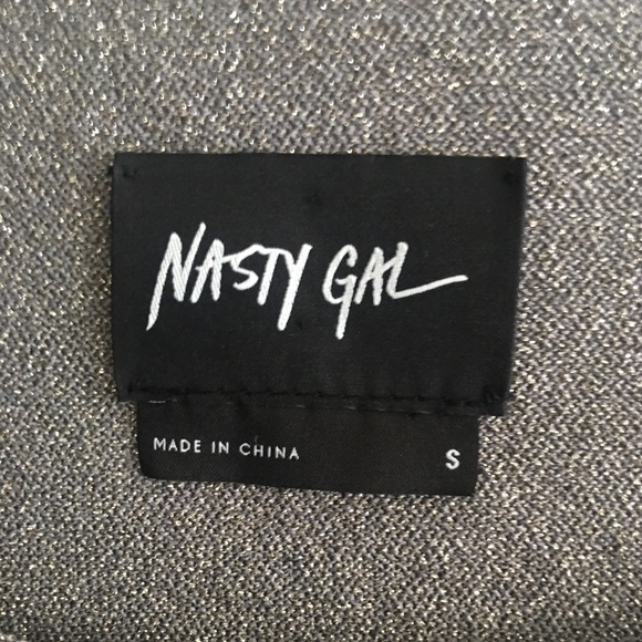 Nasty Gal | Oversized Taupe Glitter Sweater - Picture 2 of 6